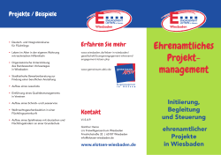 Ehrenamtliches Projekt- management - E