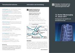 Flyer zum Horber Werkzeugtag 2017