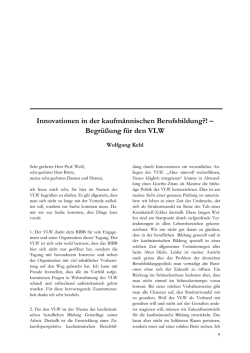 Innovationen in der kaufm&auml;nnischen Berufsbildung