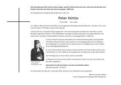 Peter Hintze - Evangelische Kirchengemeinde Königswinter