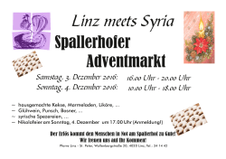 Plakat Kekserlmarkt 2016 - Pfarre Linz – St. Peter