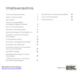 Inhaltsverzeichnis