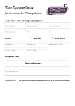 Einwilligungserklärung