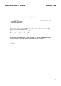 Drs. 17/7061 - Niedersächsischer Landtag