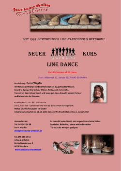 Infoblatt - Dance Factory Wetzikon