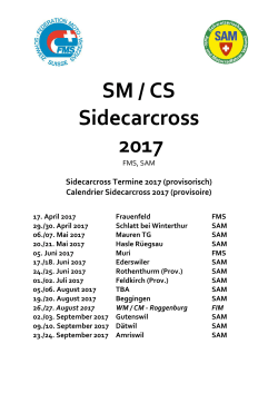 Sidecarcross Kalender 2017