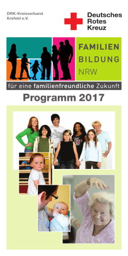 Programm 2017 - DRK Kreisverband Krefeld eV