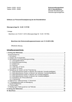 Inhaltsverzeichnis
