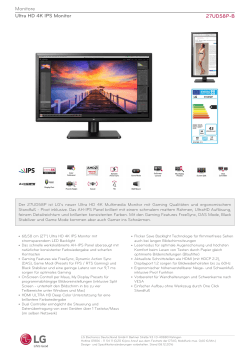 27UD58P-B Monitore Ultra HD 4K IPS Monitor