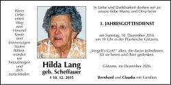 Hilda Lang