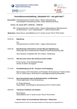 Handwerk_4.0_26.01.2017 - bei der Handwerkskammer Frankfurt