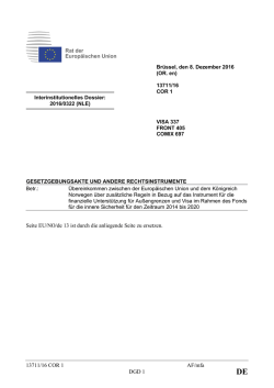 13711/16 COR 1 AF/mfa DGD 1 Seite EU/NO/de 13 ist durch die