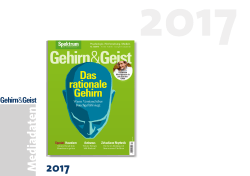Mediadaten 2017 - Spektrum der Wissenschaft Verlag