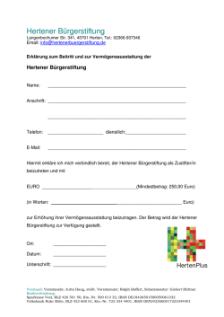 Hertener B&uuml;rgerstiftung