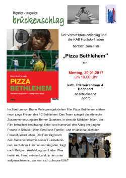 Pizza Bethlehem - Verein Brückenschlag