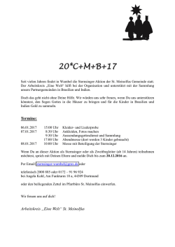 Info - Sternsinger St. Meinolfus