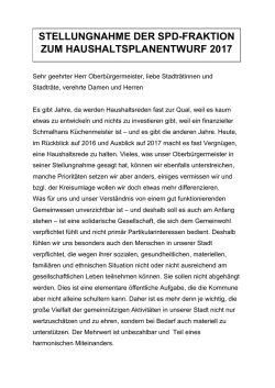 Haushaltsrede