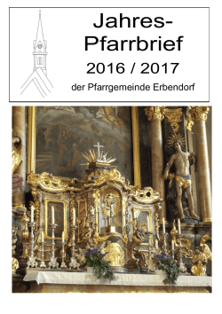 Jahres- Pfarrbrief - Pfarrei Erbendorf