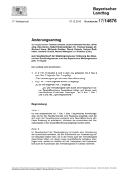 Drucksache 17/14676 - Bayerischer Landtag
