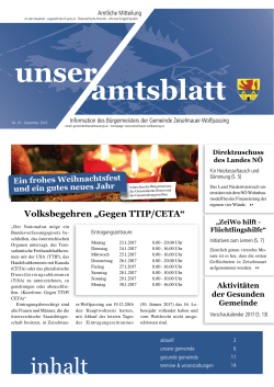 Aktuelles Amtsblatt 10 - Dezember 2016 - Zeiselmauer