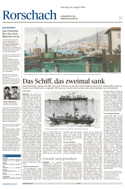 St.Galler Tagblatt, 12. August 2016 – PDF