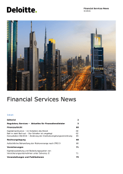Financial Services News