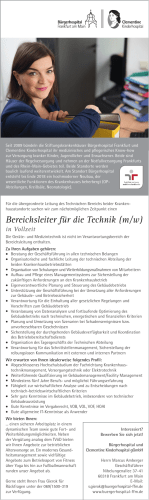 Bereichsleiter für die Technik - KTM Krankenhaus Technik +