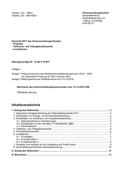 Inhaltsverzeichnis