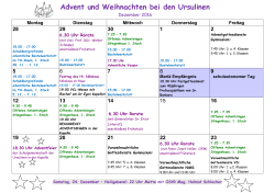 Adventübersicht
