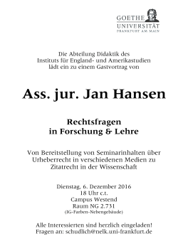 Ass. jur. Jan Hansen