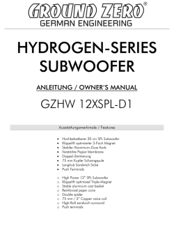 HYDROGEN-SERIES SUBWOOFER