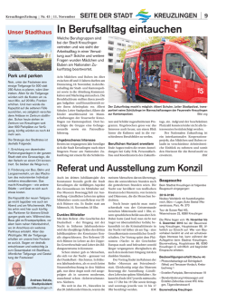 In Berufsalltag eintauchen