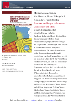 Jenseitsvorstellungen in Judentum, Christentum und Islam