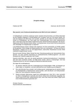 Drucksachen allgemein - Nieders&auml;chsischer Landtag
