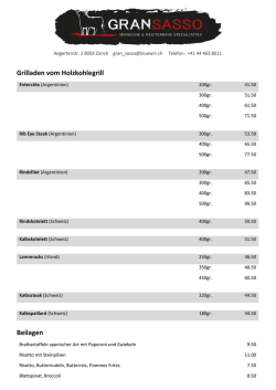 Grilladen vom Holzkohlegrill Beilagen