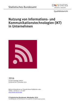 in Unternehmen - Statistisches Bundesamt