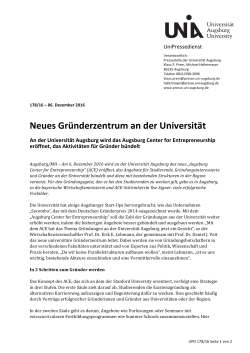 Meldung als pdf - Pressestelle der Universität Augsburg