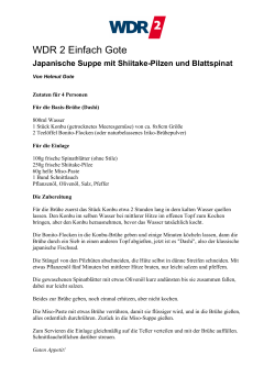 Japanische Suppe mit Shiitake-Pilzen und Blattspinat [PDF