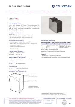 Produktdatenblatt Cello® 495