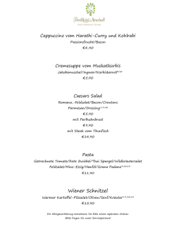 Speisekarte ansehen - Park Hotel Neustadt