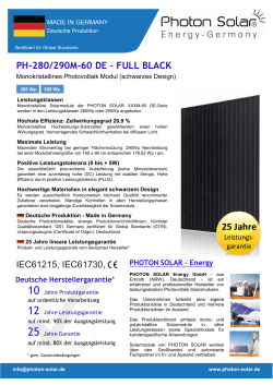 Photon-Solar.de - Photovoltaik Handel Deutschland