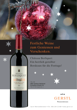 Festliche Weine&raquo;  - Gerstl Weinselektionen