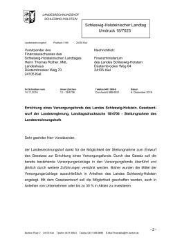 Schleswig-Holsteinischer Landtag Umdruck 18/7025