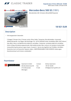 Mercedes-Benz 500 SE (1991) 18 921 EUR