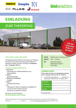 einladung - Unielektro