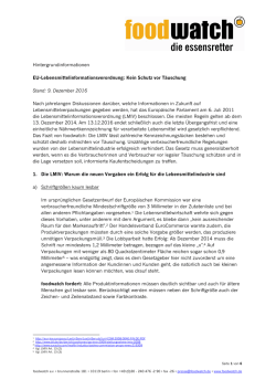 Hintergrundinformationen EU