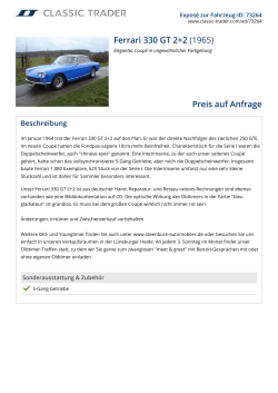 Ferrari 330 GT 2+2 (1965) Preis auf Anfrage