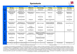 Speisekarte Essen auf Rädern vom 12.12. bis 18.12.2016