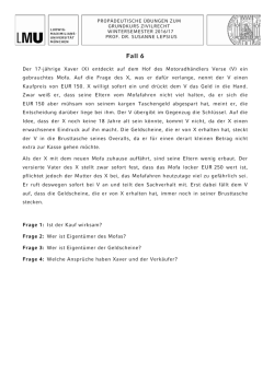 Fall 6 Sachverhalt