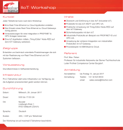 Einladungsflyer Workshop IIOT